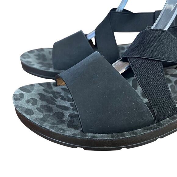 Corkys Womens Thrive Strappy Black Open Toe Sandals Flats Casual Shoes sz 9 - Picture 8 of 16